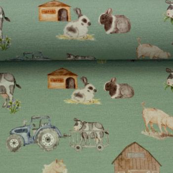 Preview: Baumwolljersey Farm by Christiane Zielinski von Swafing